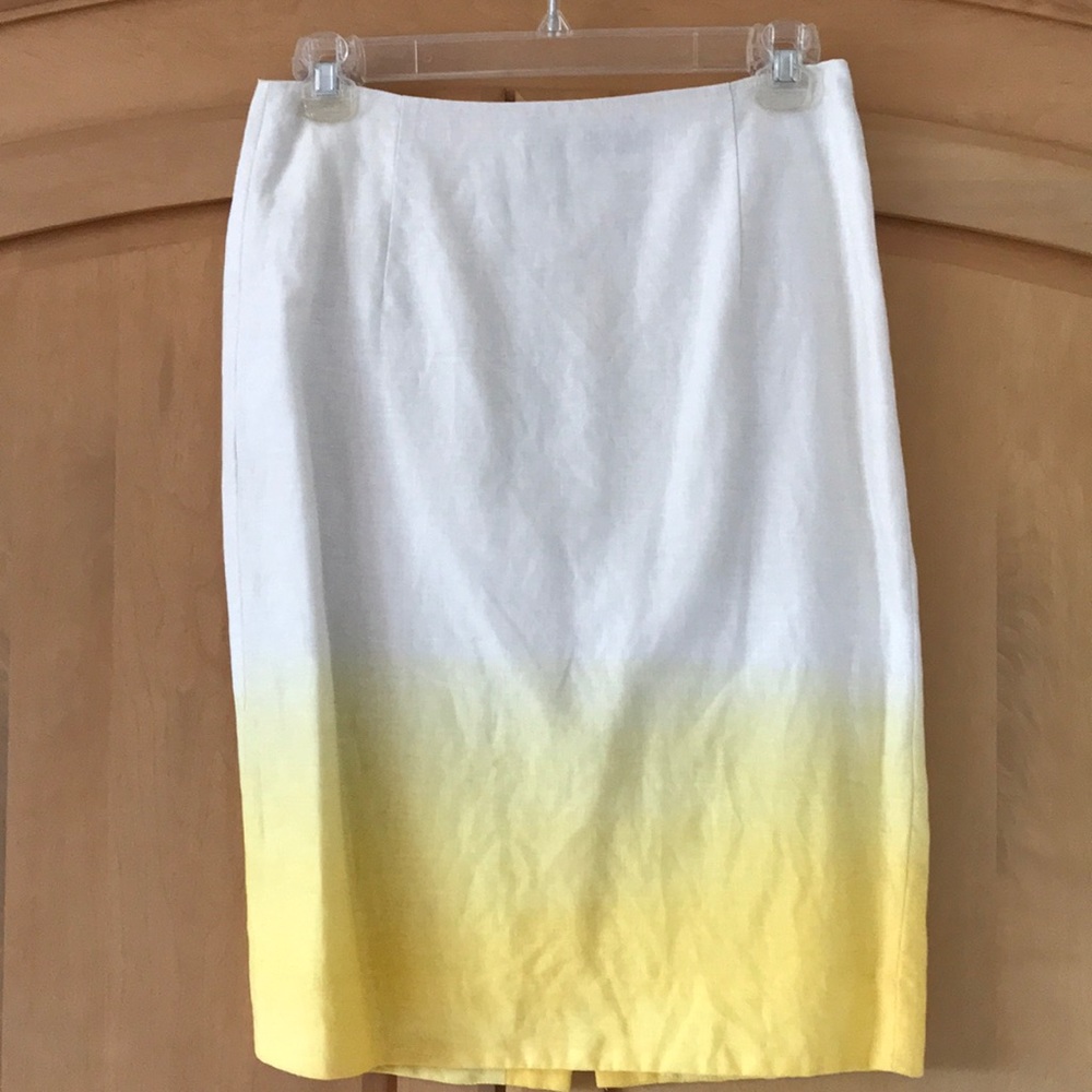 J. CREW Linen A-Line Skirt - lined - Size 0